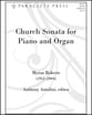 Church Sonata for Piano and Organ Organ sheet music cover